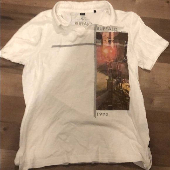 Buffalo David Bitton 100% cotton med collard Neck - Picture 1 of 4